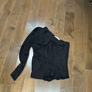 Zara black stretch top sz l